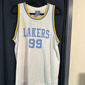 Lakers Basketball Jersey in White/Blue/Yellow